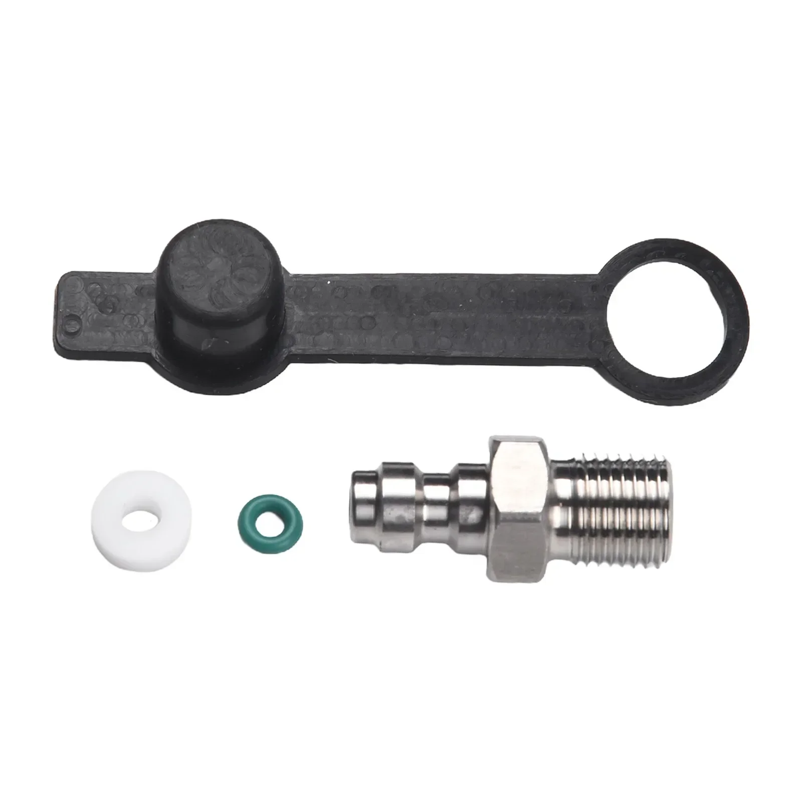 Válvula de enchufe macho de acero inoxidable M10 de 8mm/0,3 pulgadas, conector rápido, válvula de retención, boquilla de llenado, accesorio para manguera de aire