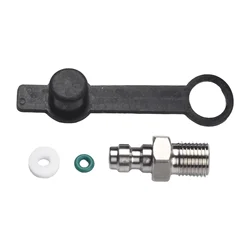 8mm/0.3 Inch M10 Stainless Male Plug Valve Quick Connector Check Valve Filling Nozzle Air Hose Fitting Hardware Accessories