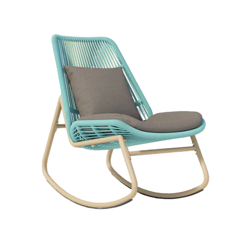 Customized outdoor rocking chair villa balcony home leisure adult recliner outdoor courtyard rocking chair lazy chair