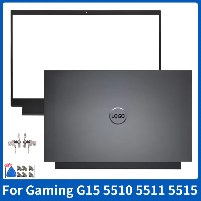 

New Laptop for DELL Gaming G15 5510 5511 5515 LCD Back Cover Front Bezel Hinges Rear Lid Replacement Case Computer Accessories