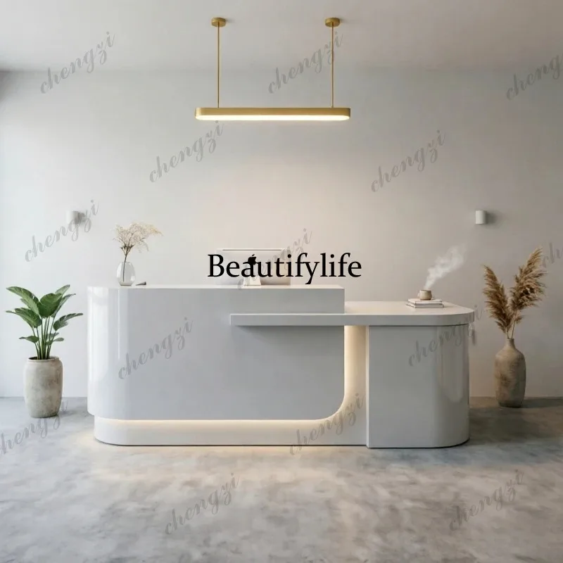 Aesthetic Display Reception Desks Beauty Design Events Specialty Reception Desk Executive Luxury Empfangstresen Theke