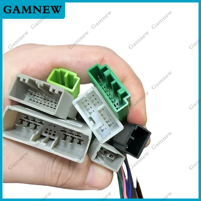Car 16Pin Wiring Harness Adapter Canbus Box Decoder Android Radio Power Cable For Honda CRV Civic 2006-2011 Europe Version