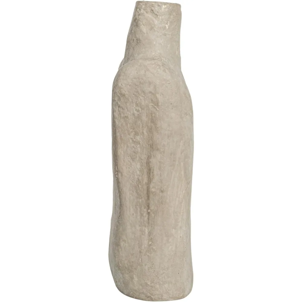 مزهرية ورقية رمادية تجريدية حديثة، ديكور منزلي مصنوع يدويًا لغرفة المعيشة والمكتب