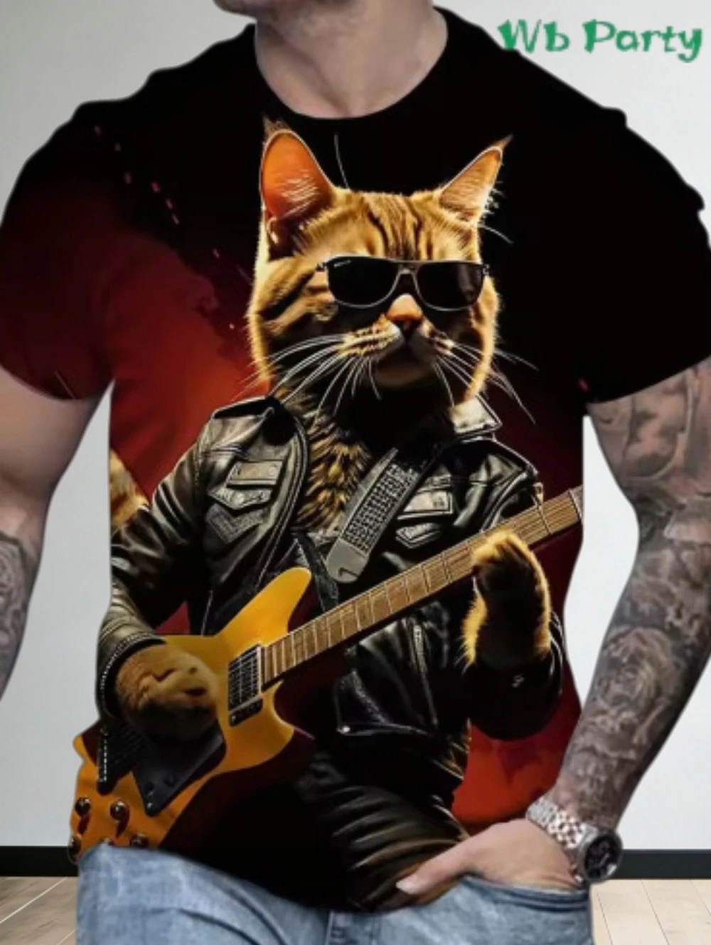 

Мужские футболки летние, модные, в стиле хип-хоп, с забавным 3D-принтом котенка, повседневные, свободные, быстросохнущие, с круглым вырезом, с коротким рукавом, уличные мужские топы