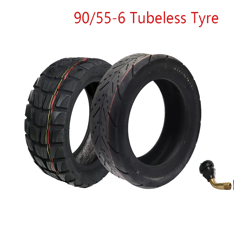 90/55-6 Tubeless Tyre Thickened Off-road Vacuum Tire for Electric Scooter Accessories