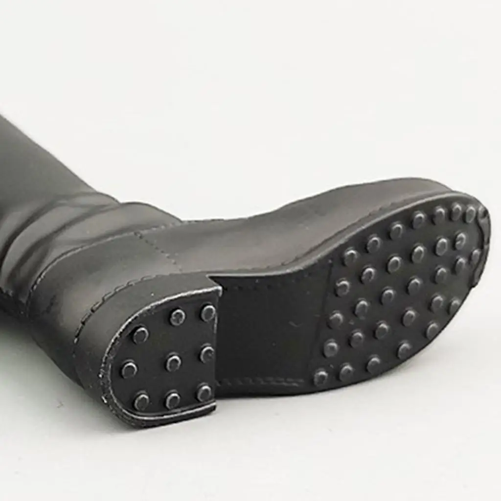 1/6 스케일 남자 블랙 하이 레그 부츠 액션 입상 육군 취미 모델 12''액션 피규어 장난감 액세서리