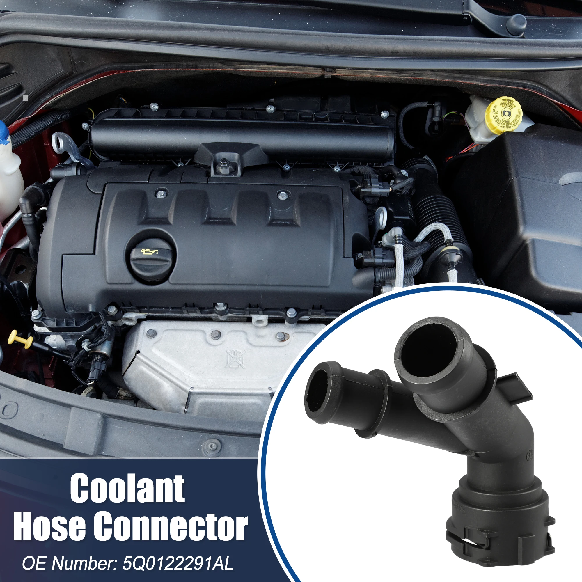 

Фланец шланга охлаждающей жидкости радиатора UXCELL для Volkswagen Alltrack 1.8L A/T S Wagon 17-19