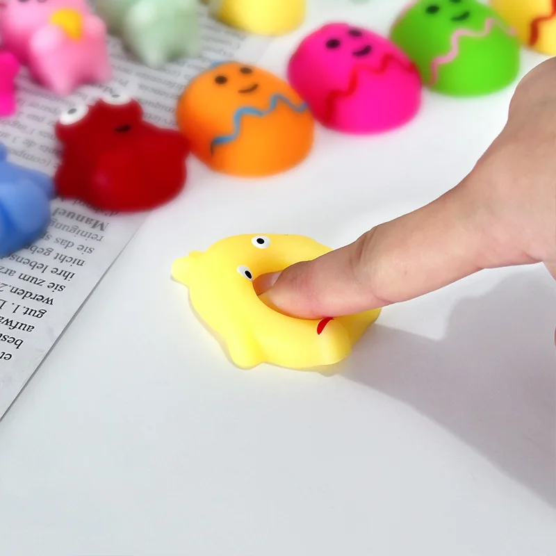 1/30/50/100/200 قطعة عيد الفصح اسفنجي ديناصور Eggman لطيف الدجاج الجزرة رئيس ، سخيف الكلب زلابية لعبة لتخفيف الضغط اسفنجي #3