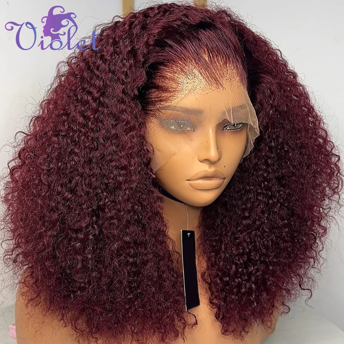 

Короткий парик-боб из натуральных волос 99J бургундского цвета, 13x4, с глубокими волнистыми локонами, красный, плотность 250, с кружевной передней частью, для женщин, предварительно выщипанный