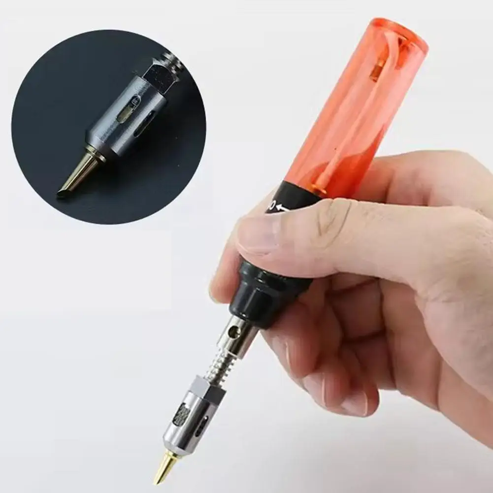 Portable Gas Soldering Iron MT-100 Wireless Multi-function Ignition Butane Welding Automatic Tool Protection Gas Torch Safe J7M0