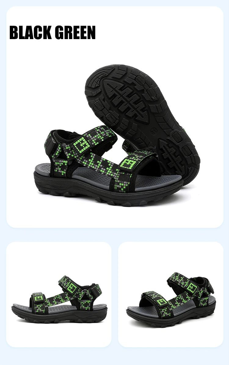 Kinder Casual Flache Sandalen Jungen Sommer Strandschuhe Atmungsaktive Offene Zehen Rutschfeste Kinder-Laufschuhe – Detail 15