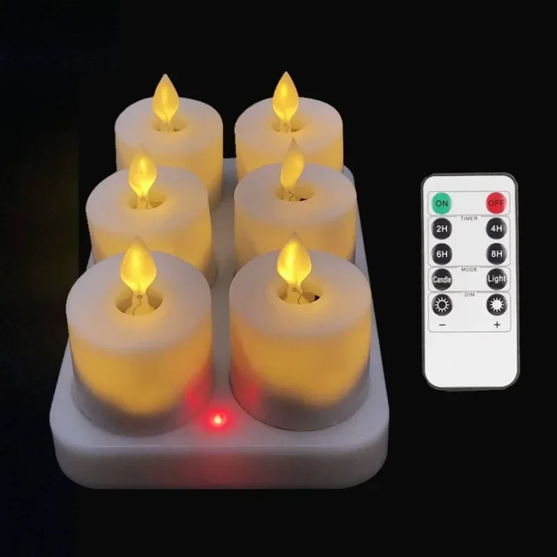 Imagem -03 - Flickering Flameless Led Candles Conjunto com Controle Remoto Vela de Páscoa Iluminação Exterior e Interior Decoração do Casamento Pcs por Conjunto