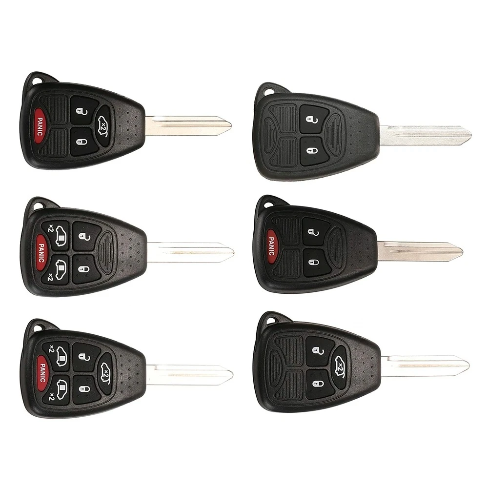 Carcasa para llave de coche, carcasa para Dodge Caliber Nitro Avenger Durango Ram, Jeep Compass, Chrysler 300C PT Cruiser Sebring 300C