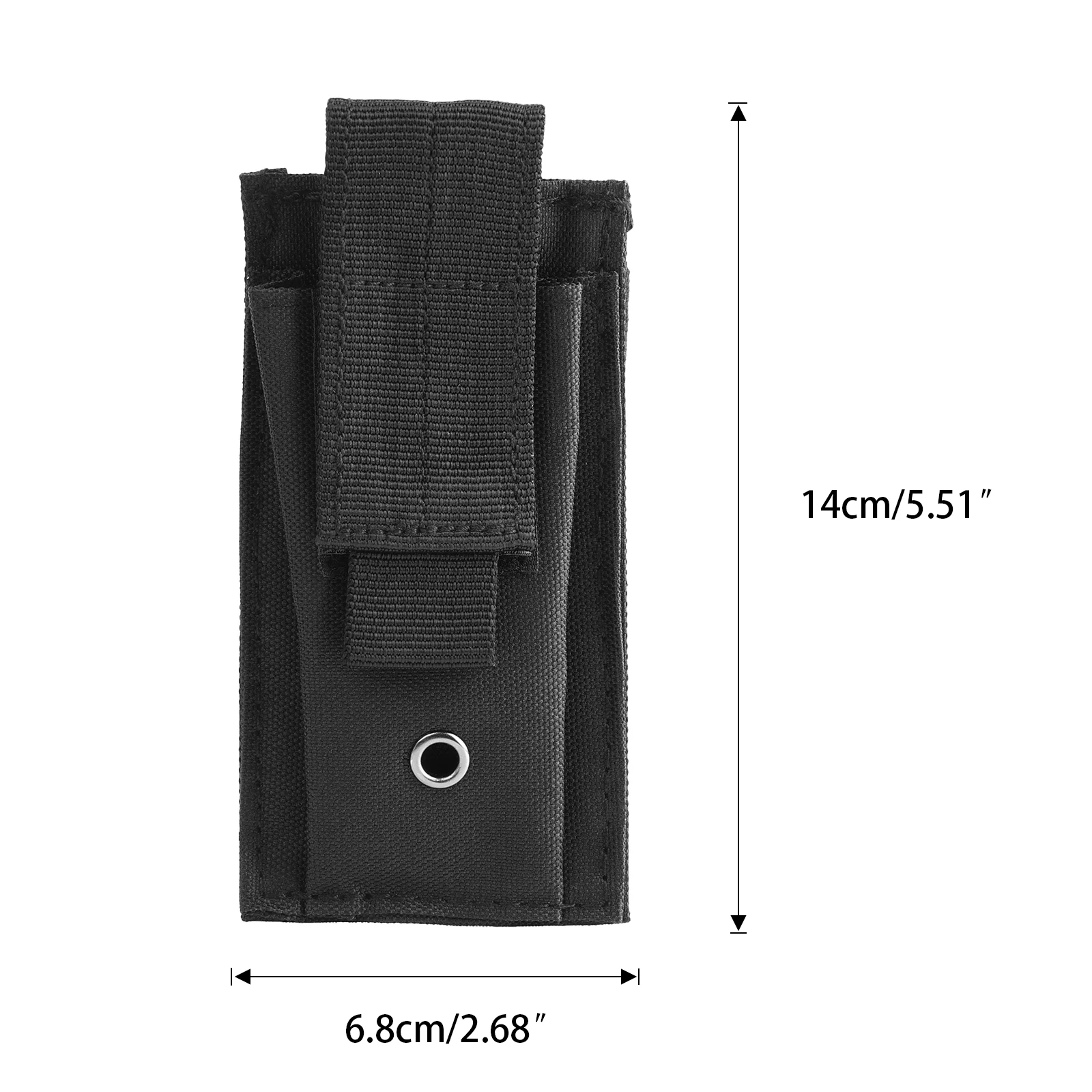 Molle Tactical Single Magazine Pouch Hunting Airsoft Ammo EDC Bag Outdoor Military Knife Flashlight Sheath Holster Light Holder