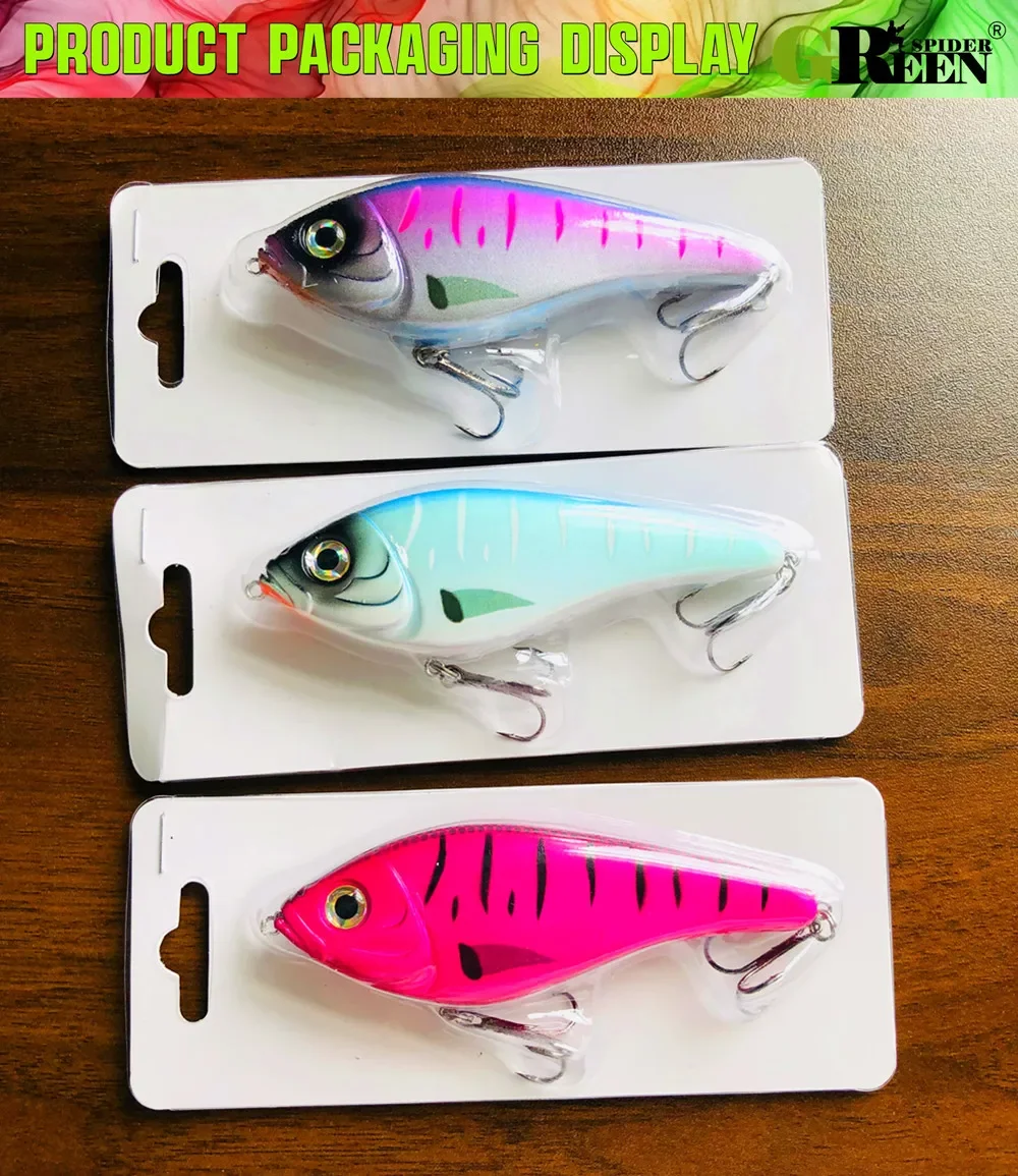 GREENSPIDER Jerkbaits Langsam sinkende Slider-Köder, 100 mm, 36 g, lauter Klang, Wobbler, Westin-Köder, Jerkbait, Angeln für Hecht, Zander – Detail 7