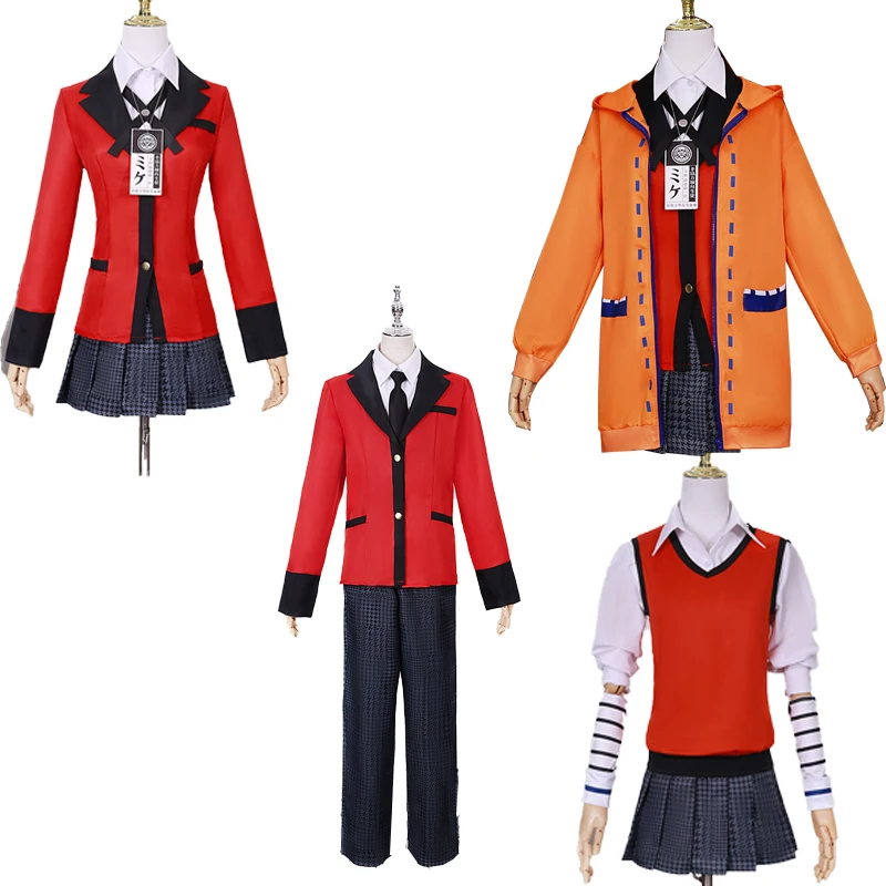 Jabami Yumeko/Momobami Kirari/Ryota Suzui/Midari Ikishima/Yomozuki Runa Cosplay Costume Uniform Anime Outfits Halloween Suits