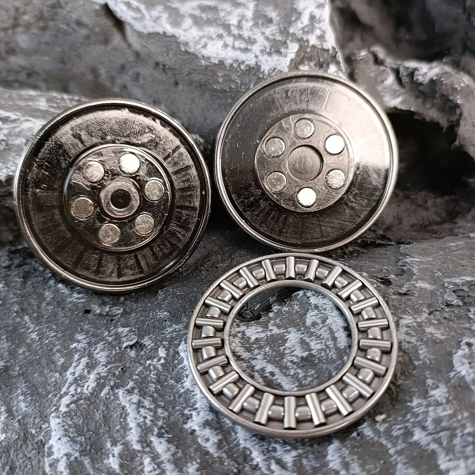 Juguetes antiestrés de Metal para adultos, moneda háptica TDAH, juguete para aliviar la ansiedad, deslizador EDC para hombres, juguete de escritorio