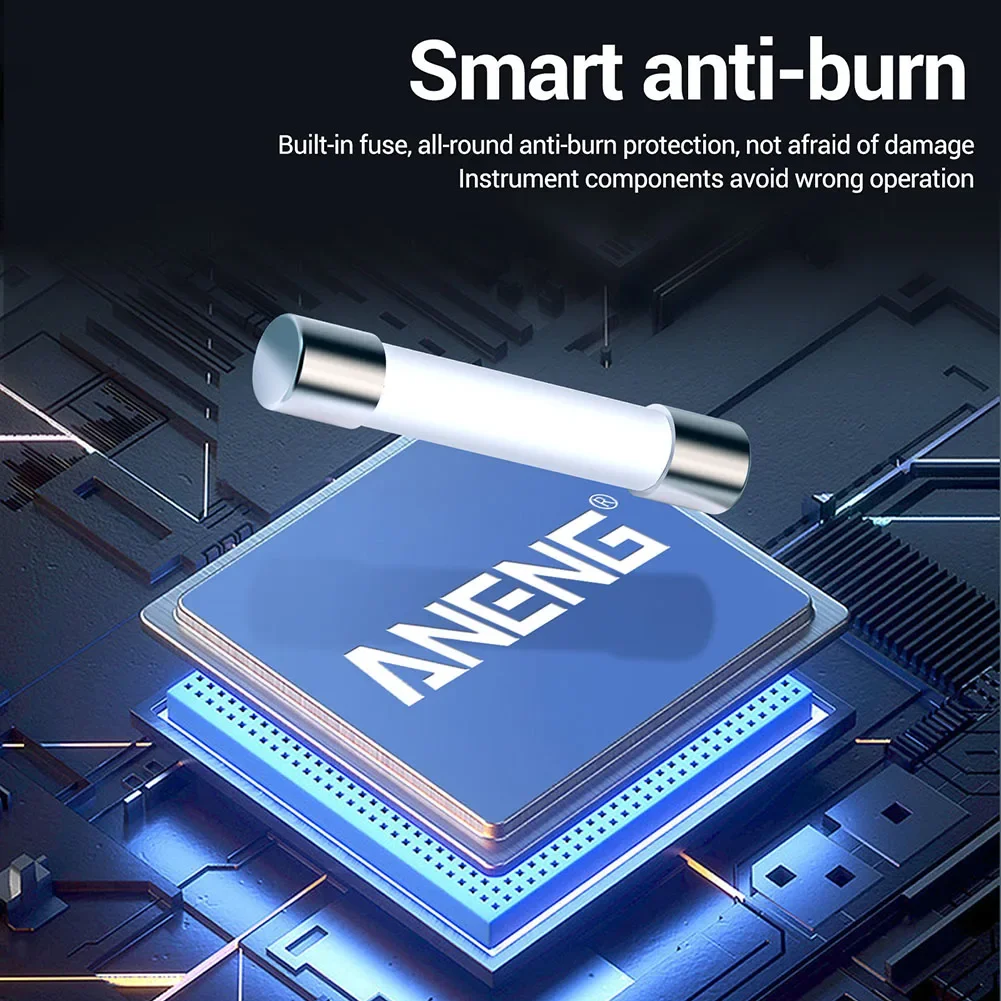 681 multimetro digitale a schermo intero multimetro con schermo LCD misuratori di tensione USB Li-batteria ricarica strumenti elettrici