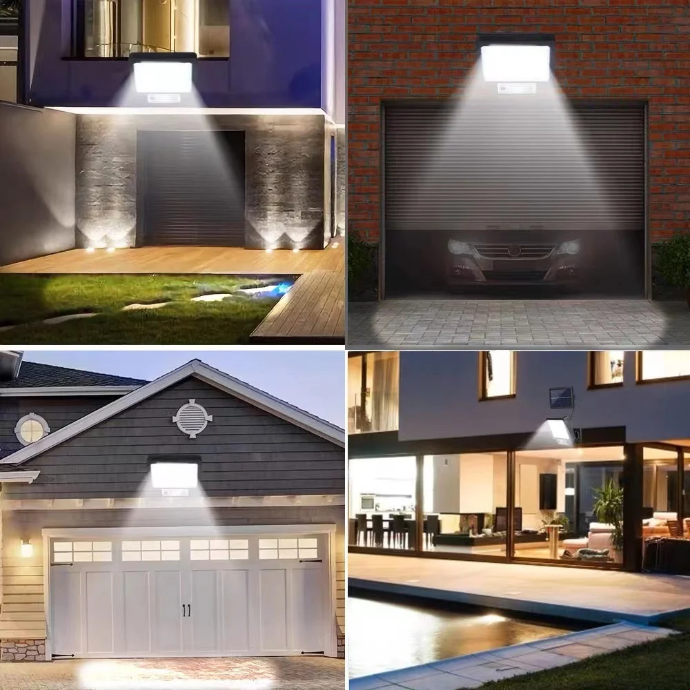 Outdoor Solar Cob Straatverlichting Met 3 Lichtmodus Bewegingssensor Muurlamp Waterdichte Tuin Binnenplaats Pad Veiligheidslamp