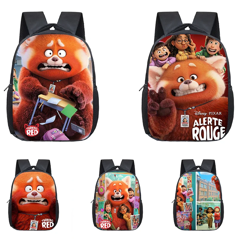 13 inch Turning Red Infantile Small Backpack for Kids Baby Cute School Bags Children Gift Primary School Bookbag Mochila