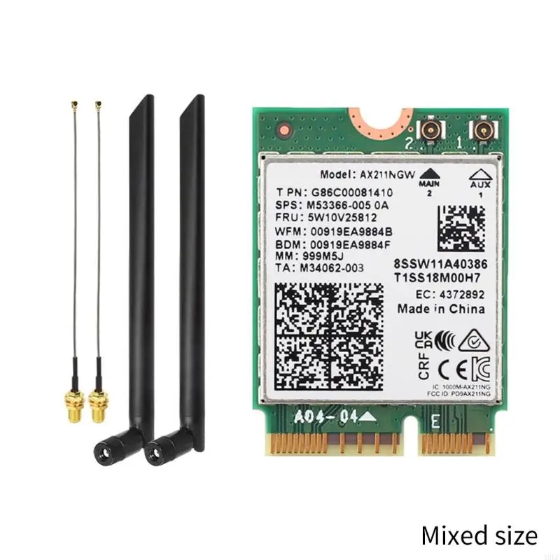 A9LF AX211NGW CNVIO2 WIFI 6E การ์ดไร้สาย 5374M BT5.3 เครือข่าย Tri-band WiFi6E