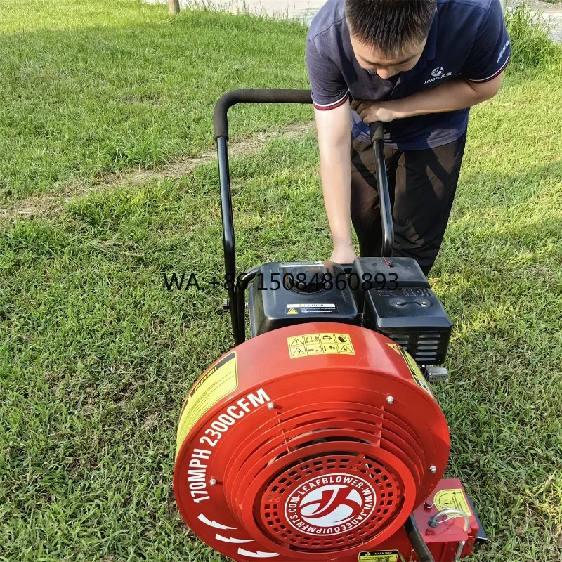 

Walk Behind Leaf Blower, Dual Circle Air Vacuum Side Channel Blower Design for Manual Lawn and Garden Leaf Cleaning