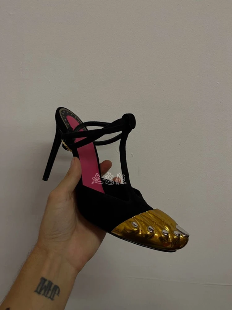 

Prowow/Новые кожаные женские сандалии разного цвета с пятью пальцами, пикантные туфли-лодочки на шпильке с перекрестным ремешком, женская обувь Zapatos Mujer