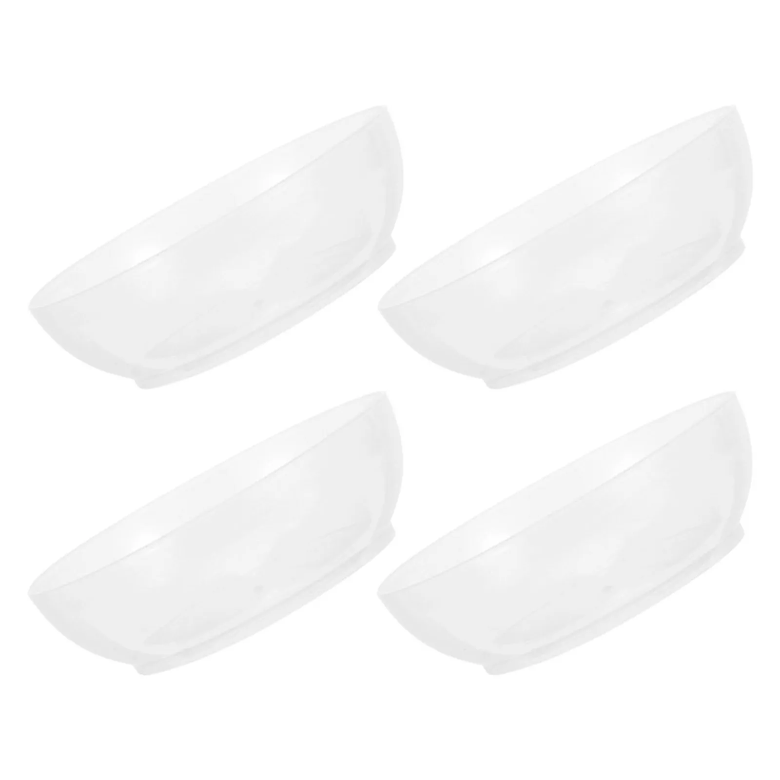 4Pcs Electronic Scale Food Trays 600Ml Kitchen Scale Plastic Trays Round Transparent Weighing Pans Precise Baking Cooking