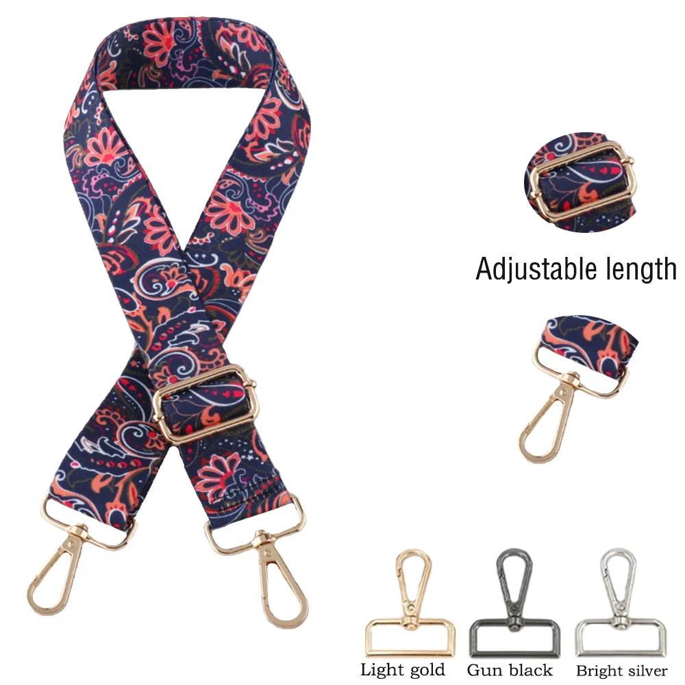 

3.8CM Nylon Shoulder Strap Diy Exquisite Embroidery Universal Fashionable Durable Precision Woven Diagonal Shoulder Strap