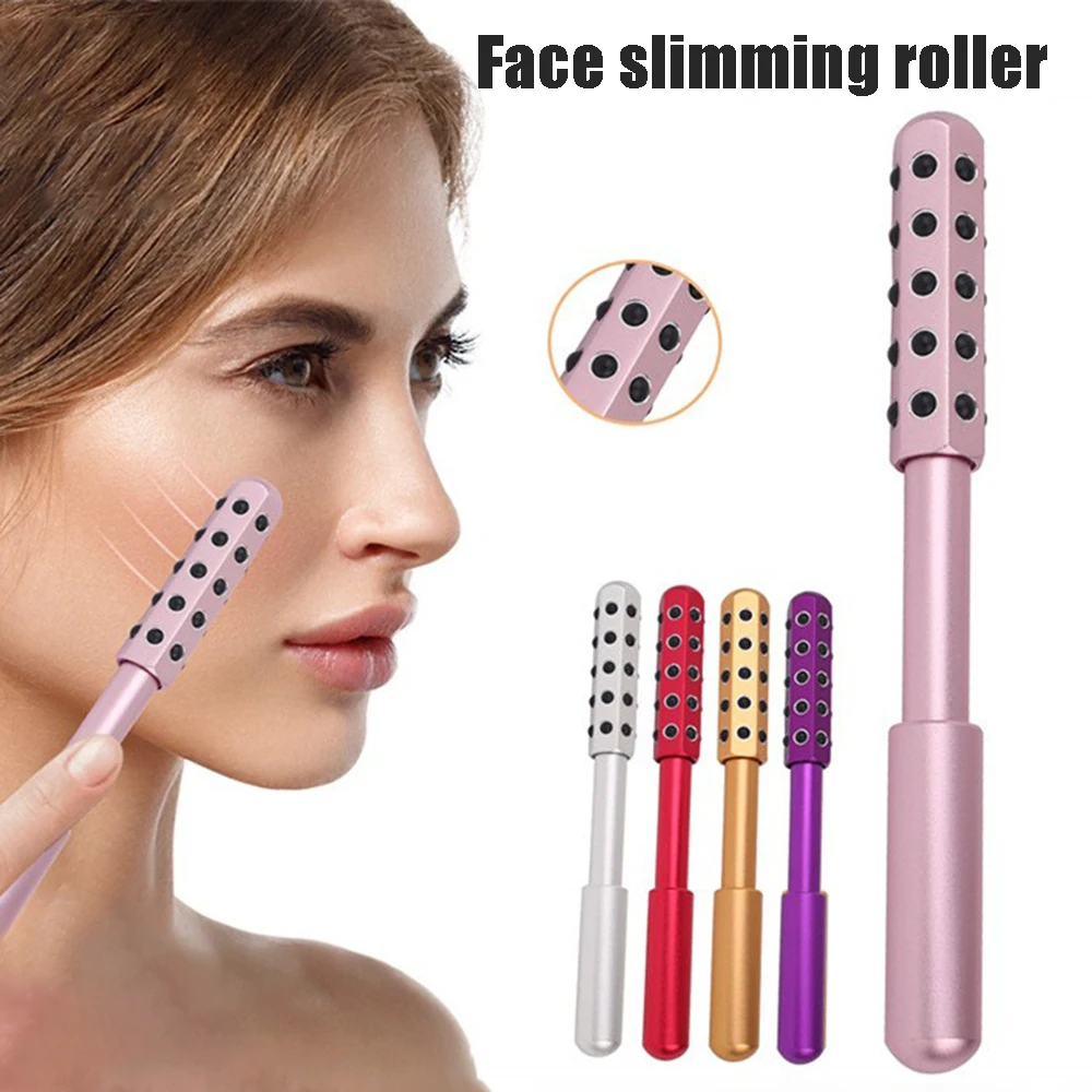 24 Germanium Face Massage Beauty Acupoint Roller Stick Wholesale Beauty Roller Tool Face Gua Sha Massager Women Skin Care Beauty