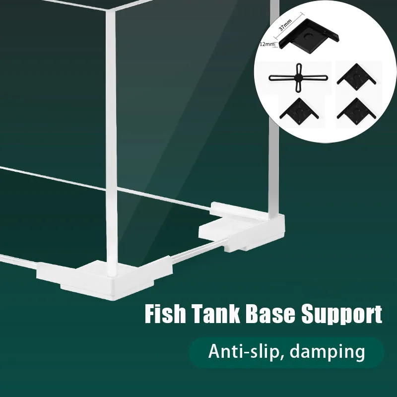 Fish Tank Base Support Holder Bottom Bracket Glass Protection Angle Cover Fish Tank Foot Aquarium Accessories