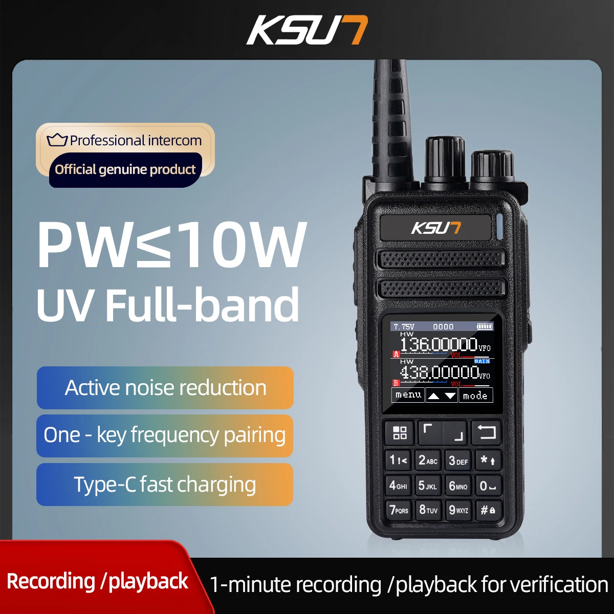 radio-bidirectionnelle-am-fm-avec-reduction-active-du-bruit-test-de-frequence-a-une-touche-charge-rapide-type-c-radio-ksun-uv128d