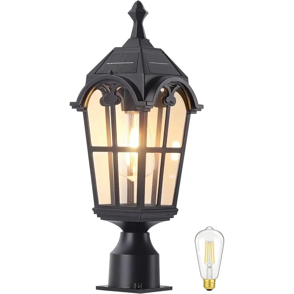 

r Post Lights Outdoor with Bulb Dusk to Lamp Posts Outdoor Lighting Waterproo r Post Lamp Anti-Rust Exterior Pole Light Outside