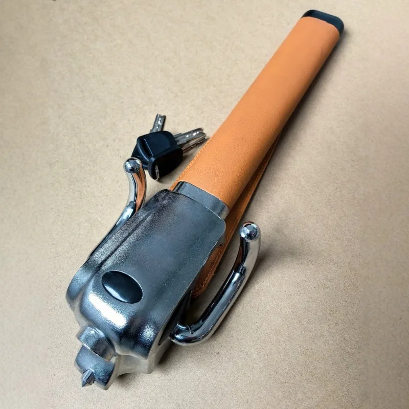 Car Steering Wheel Lock Anti Theft Protection Security Device Foldable with Window Breaker Interior Locks Car Lock