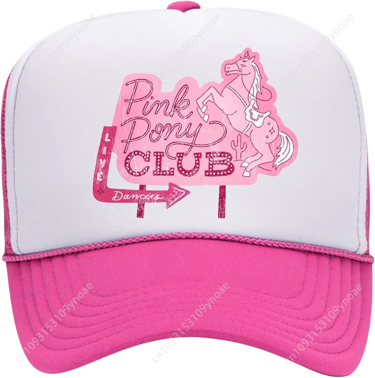 

Pink Pony Club Sign Trucker Hat Trendy Cute Cap Hot Graphic Pop Girly Concert Festival Premium Trucker Hats Men Women Caps