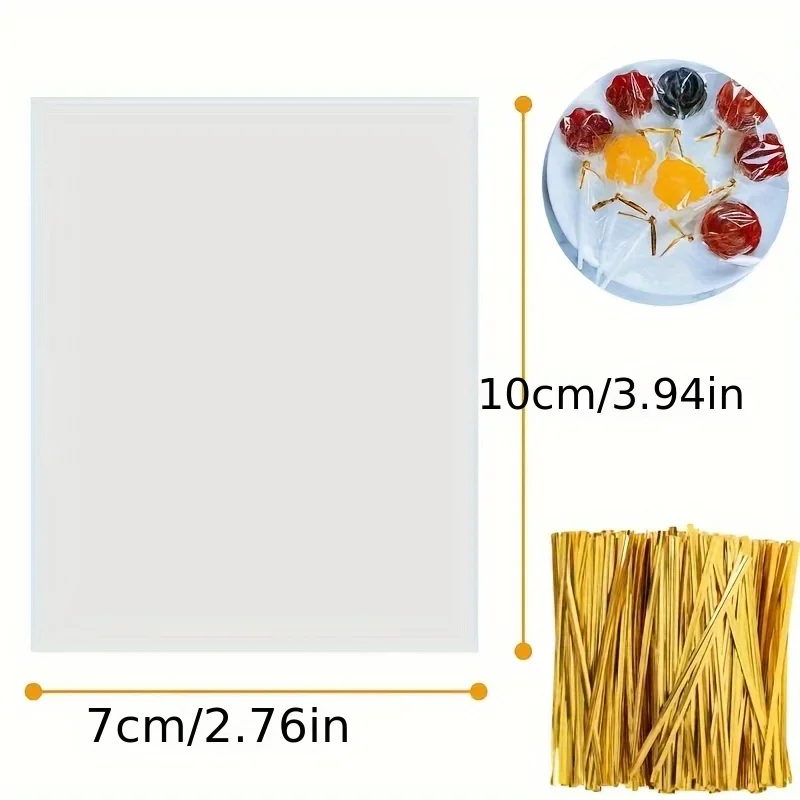 200pcs Lollipop Packaging for DIY Candy Making