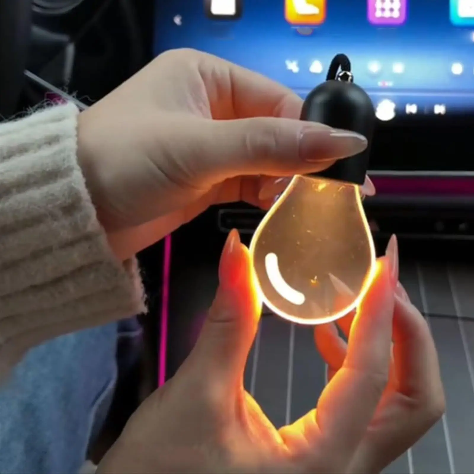 

Комплект светодиодных лент для салона автомобиля: теплый белый, мягкое свечение, атмосферная подсветка для декора интерьера, аксессуары для безопасности