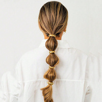 4pcs Fashion Women's Jewelry Accessories Elegant High Ponytail Hair Rope for Daily Holiday Wear Girl Elastic Hair Accessories
