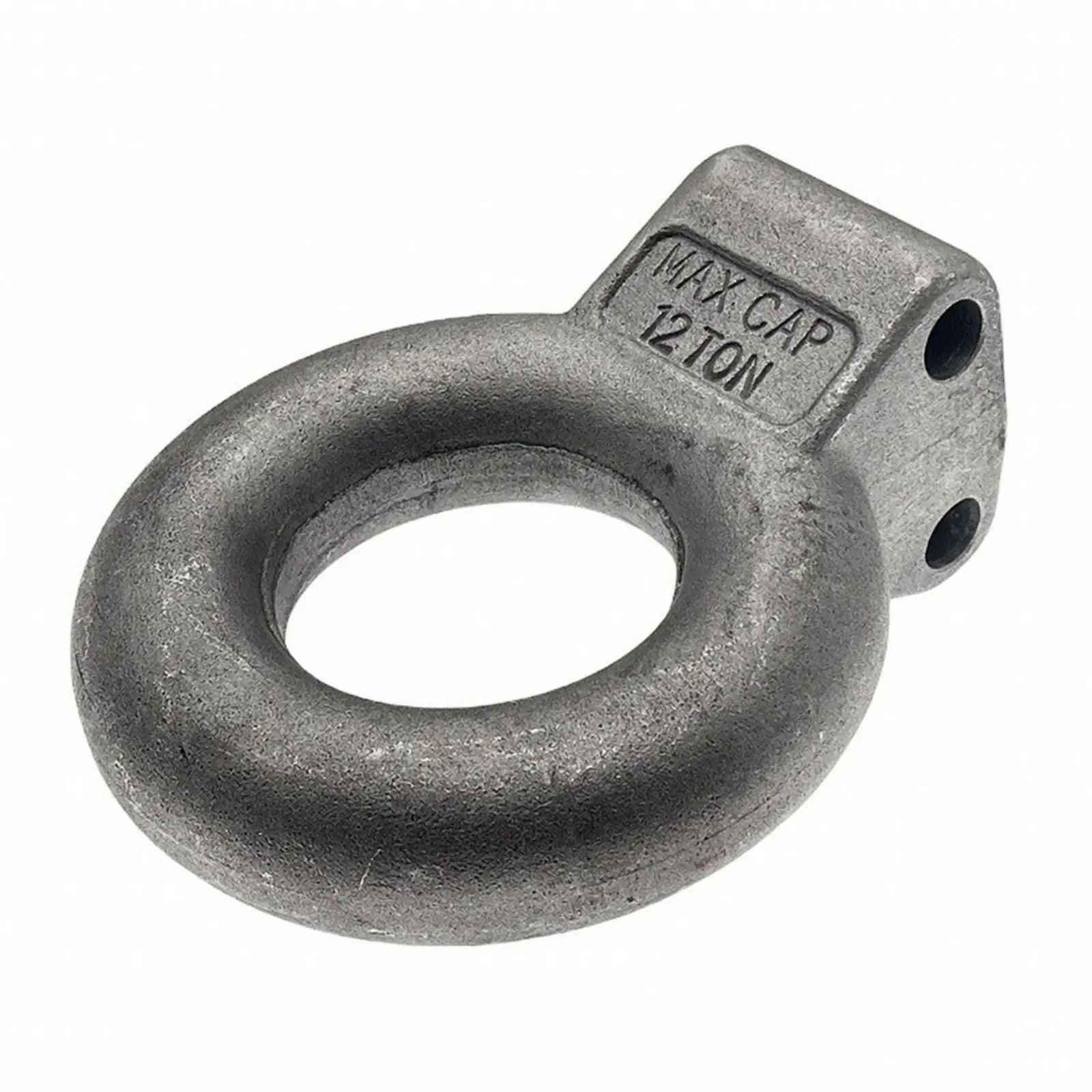 Cast Steel Trailer Tow Ring with Mounting Block Fixed Anchor for Utility Vehicle Heavy Duty Towing Strap Recovery Equipment