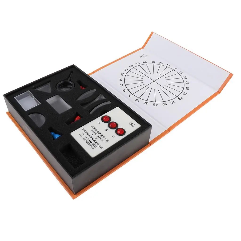 Concave Optical Concave Kit with Set of Instruments for Physical Experiments