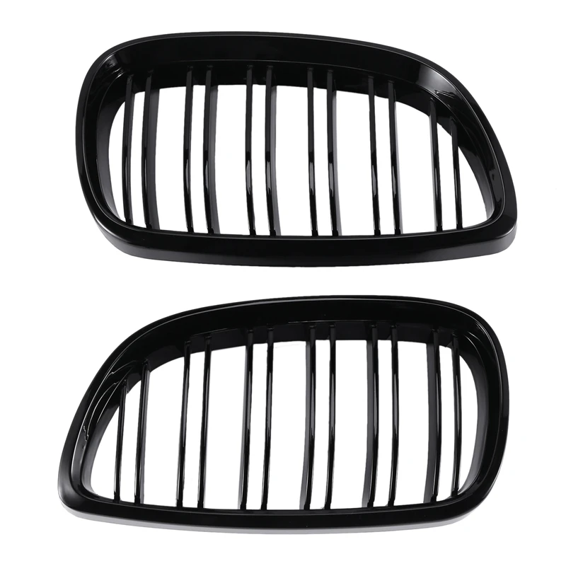 2Pcs Voorbumper Nier Twin Vinnen Sport Grill Grille Voor BM-W E92 E93 M3 2006-2009 08-13 3-Serie M3(E92/E93) 07-10 E92 2D Coup