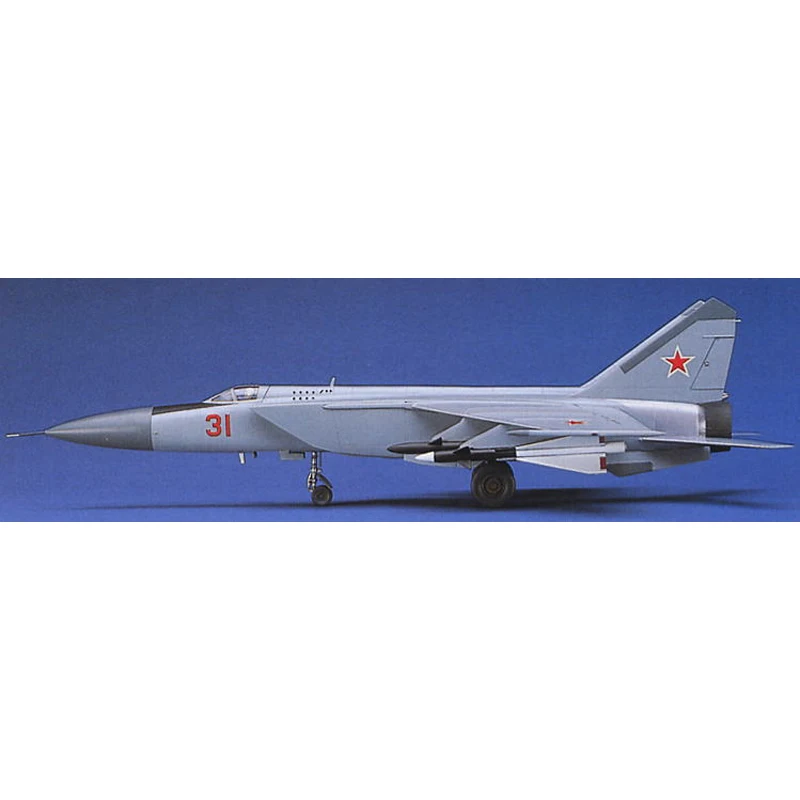 Modèle d'assemblage préfabriqué Hasegawa-00434 1/72 pour kit de modèle d'intercepteur Foxbat MiG-25 soviétique