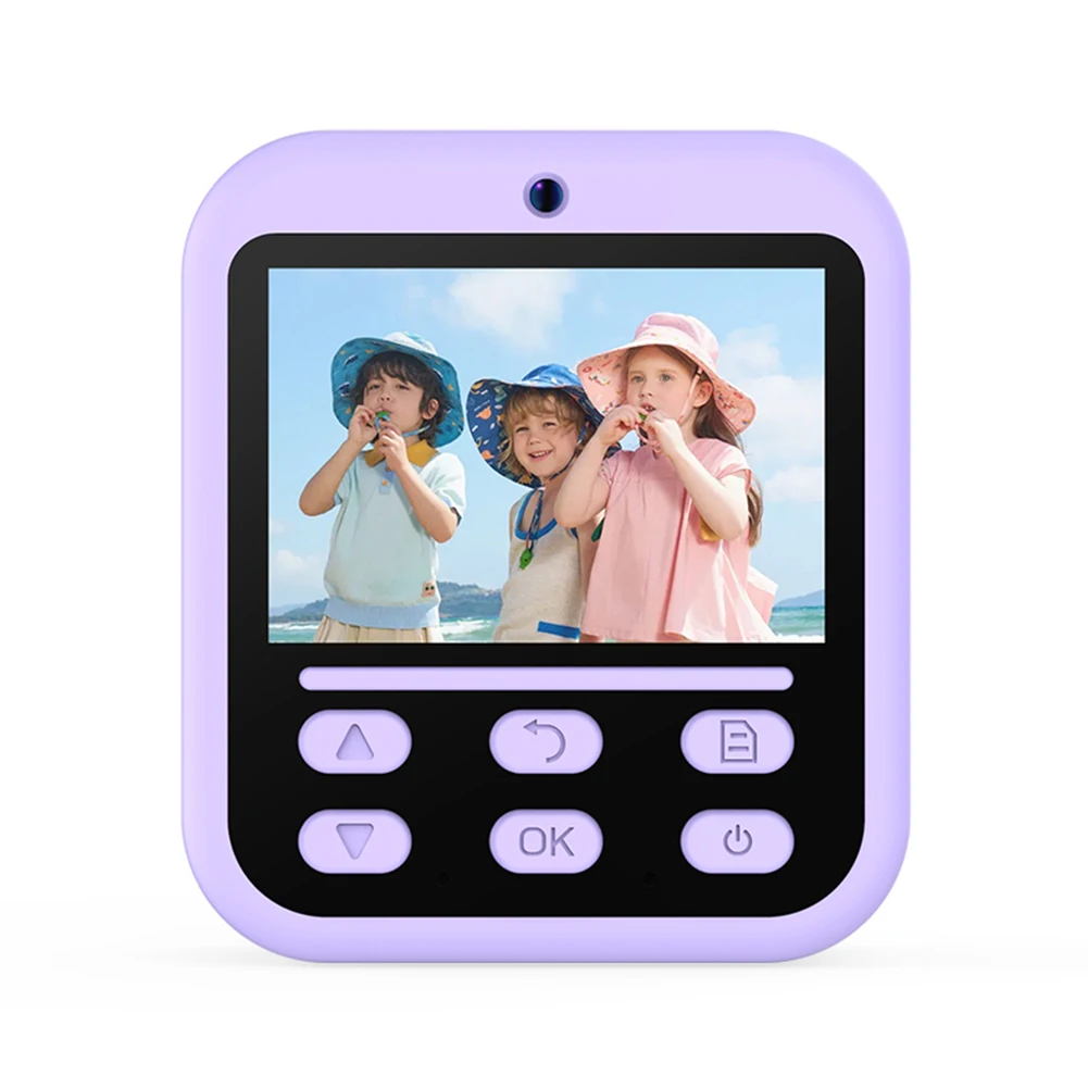 즉석 인쇄 카메라 HD 디지털 카메라 2.4인치 즉석 사진 인쇄 카메라 USB 충전식 소녀 소년 생일 선물용