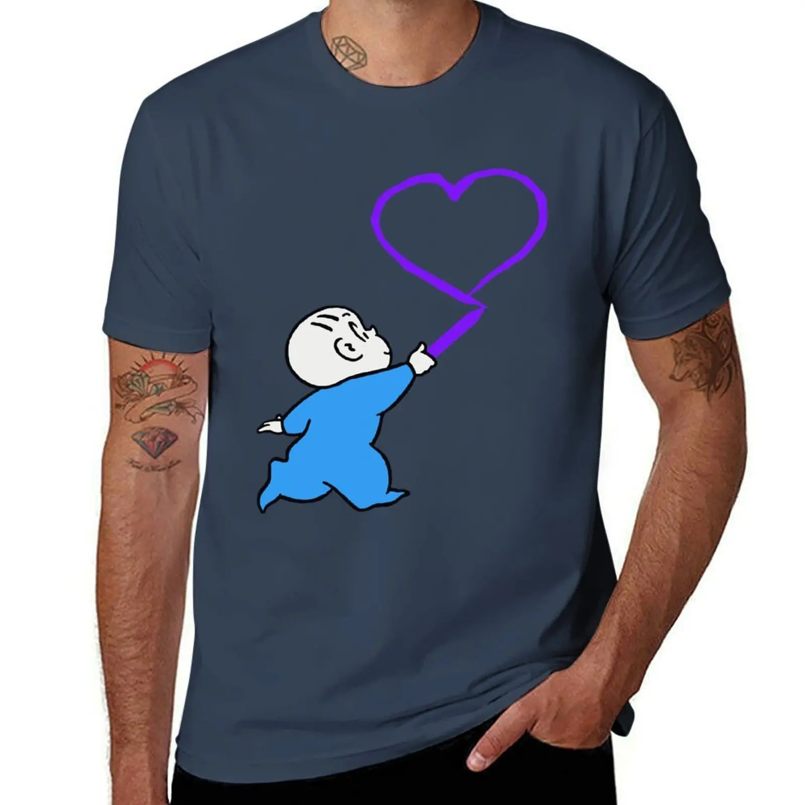 Harold and the purple crayon T-Shirt Casual All Match Short Sleeve T-Shirt