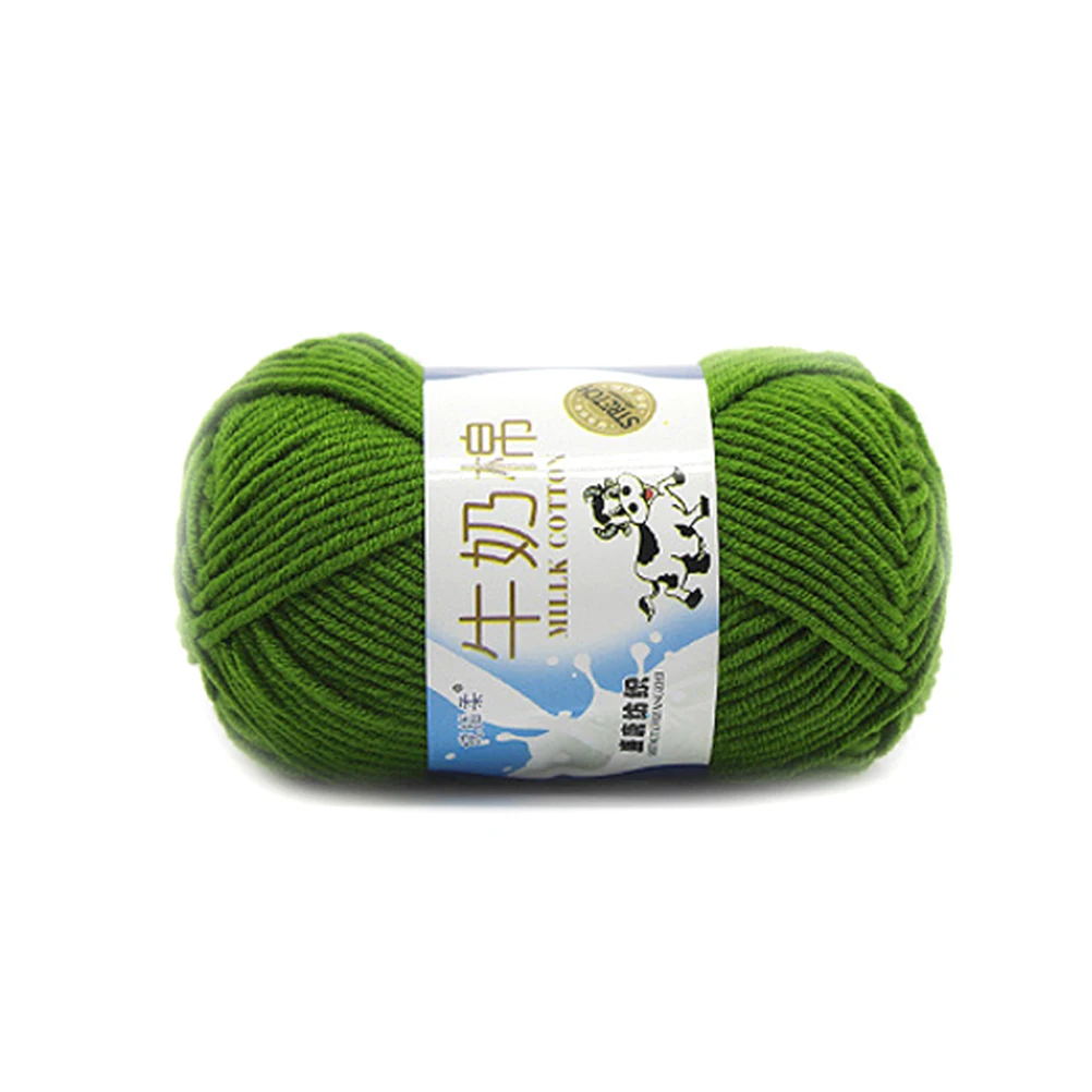50g fio de algodão de leite super macio quente grosso tecido à mão para suéteres chapéus cachecóis diy tricô fio de lã de crochê