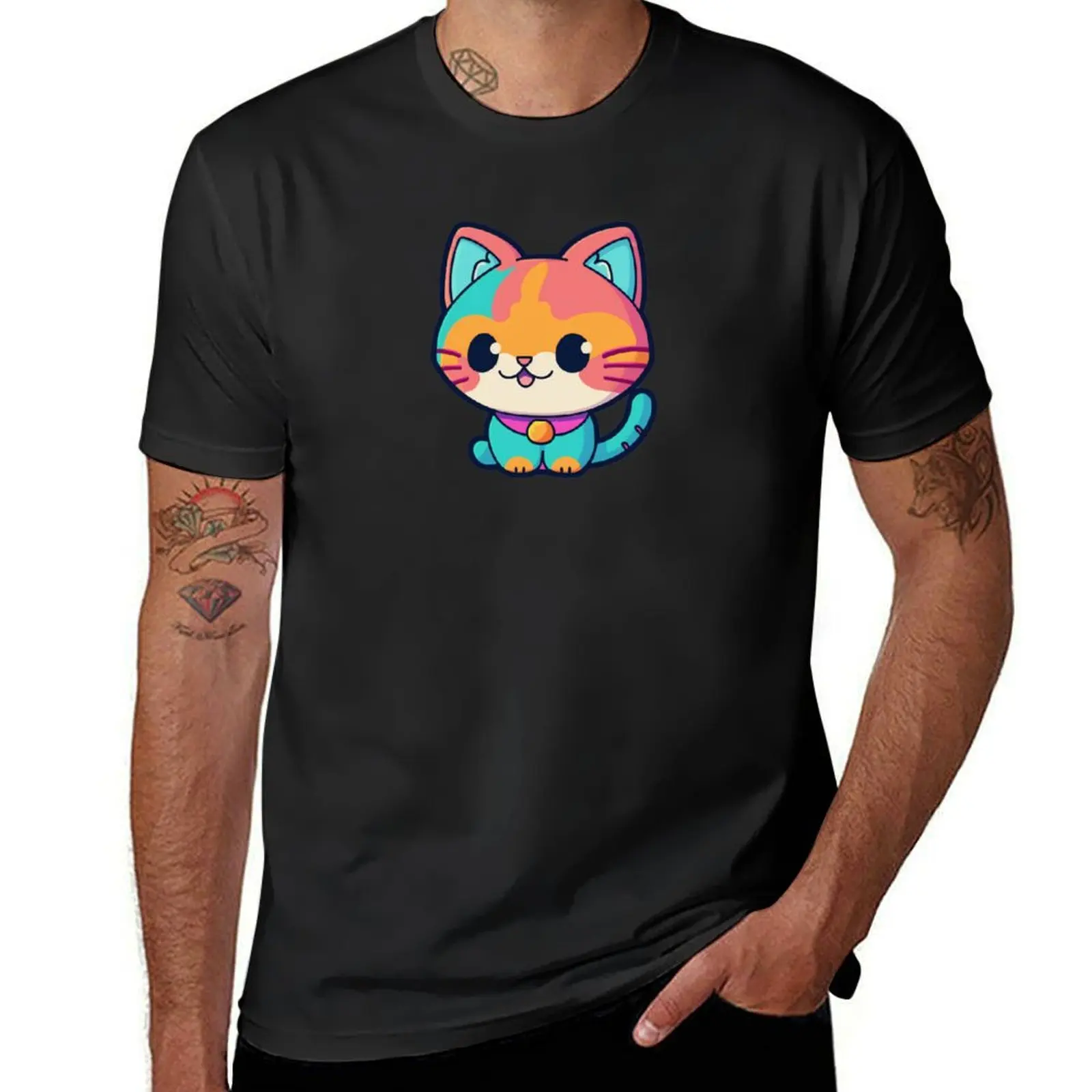 Adorable Kawaii Baby Cat T-Shirt blacks sweat tees mens workout shirts