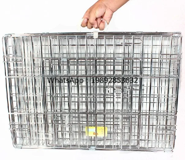 ZZ Wyj Folding Pet Iron Cage Small and Medium Sized Dog Cat Rabbit Teddy Bichon Dog Cage House