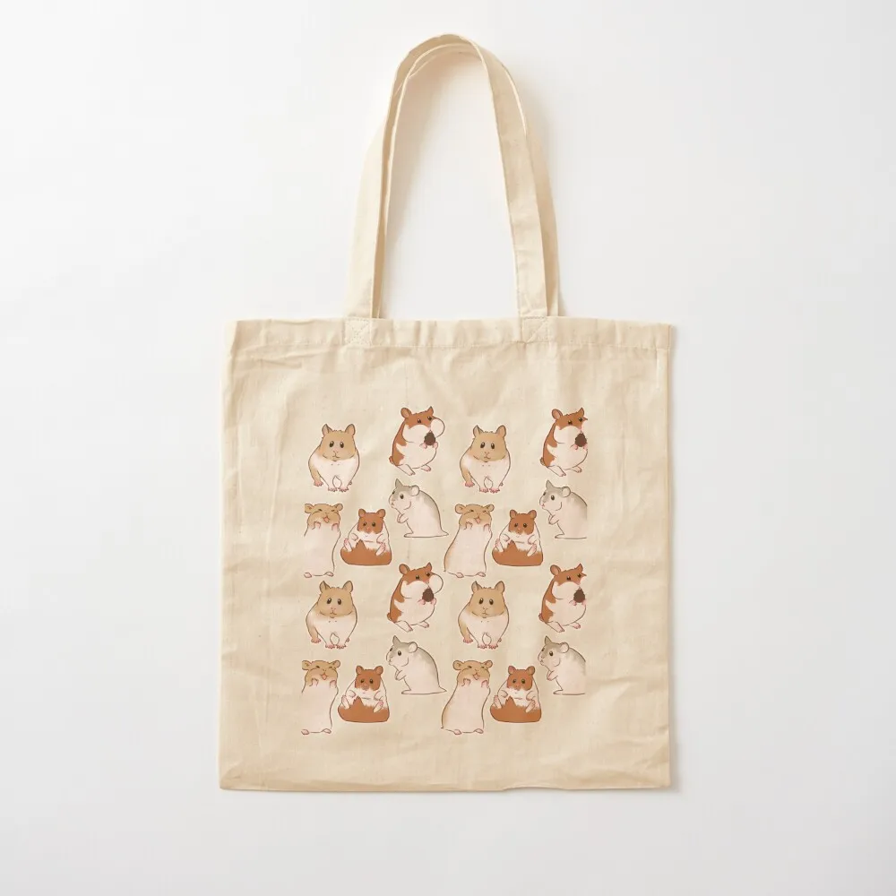 cute hamster pattern Tote Bag Lady bags tote bags men large woman shopping Canvas