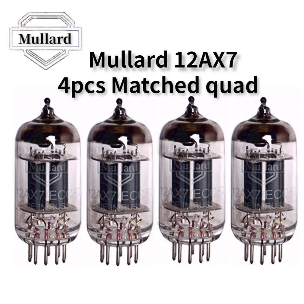 Mullard 12AX7 ECC83 6N4Vacuum Tube HIFI Audio Valve Electronic Tube Amplifier Kit Diy Factory Precision Matched Quad