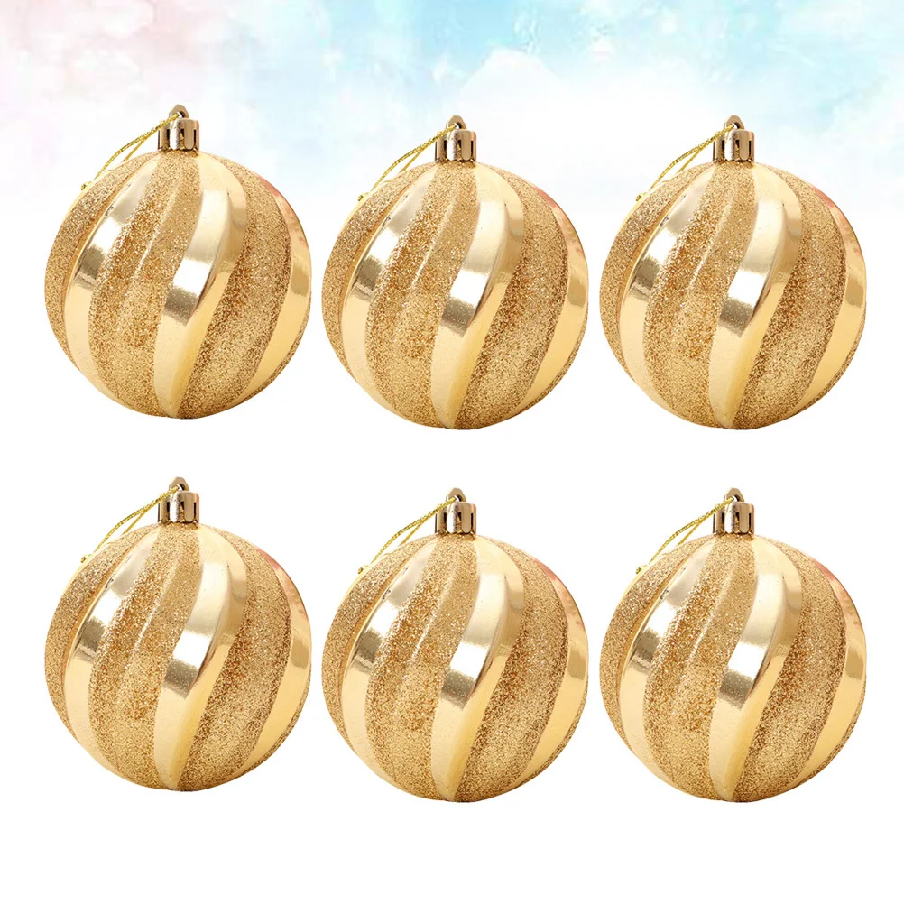 

12Pcs Christmas Ball Pendant Shiny Decorative Hanging Ornaments for Tree Branches Home Office Hotel Restaurant Party Wedding